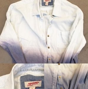 Arizona cropped blue ombre shirt